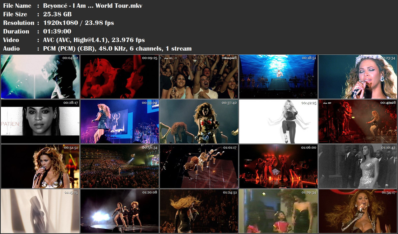 Re: Beyonce - I Am ... World Tour (2010) Blu-ray