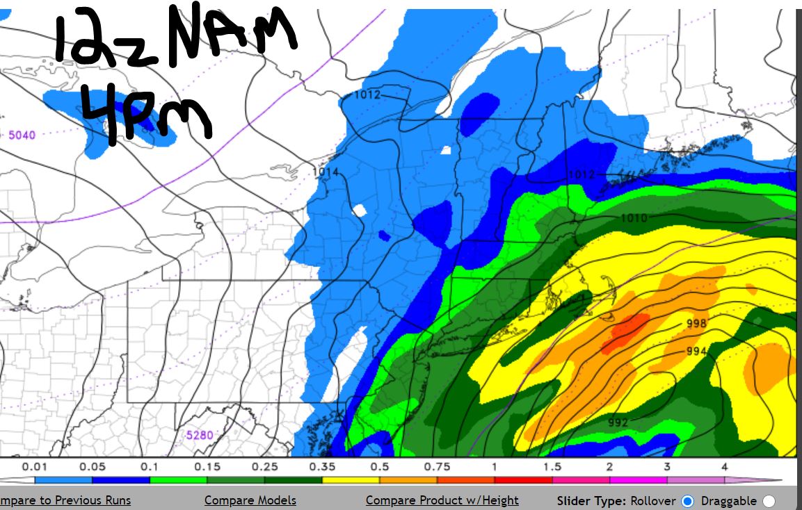 Super Bowl Snowstorm, Part II: First Call - Page 5 NAM-4pm
