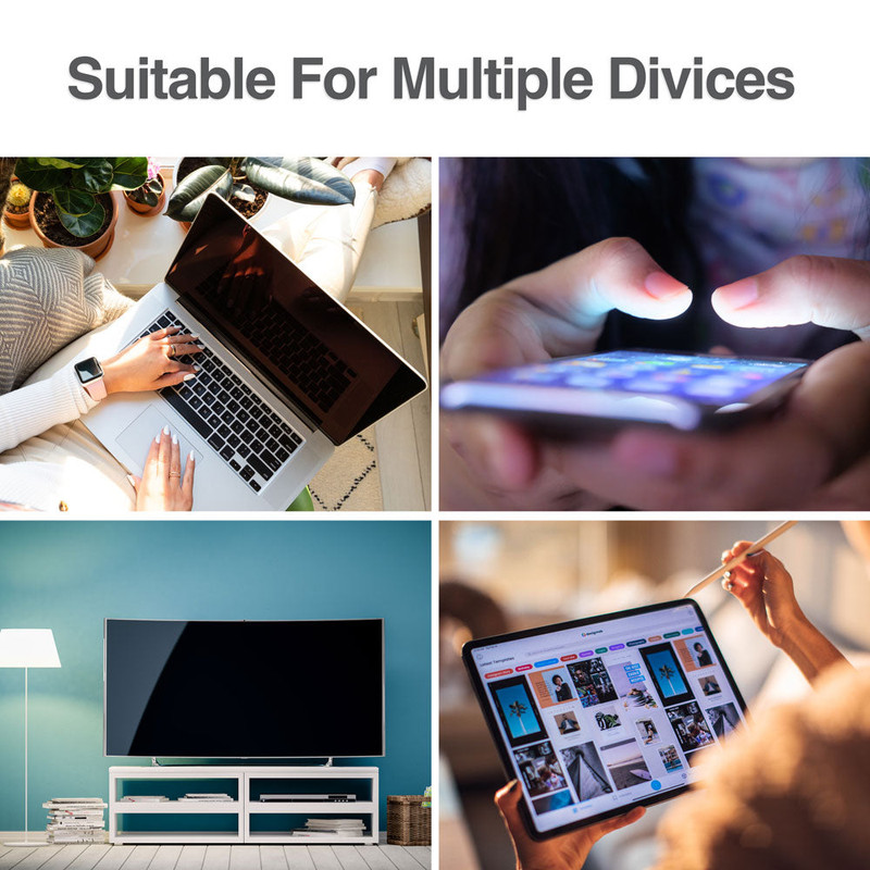 Una persona limpiando la pantalla de una laptop con el kit Argom, mostrando un resultado sin rayas.
