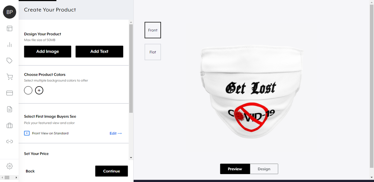 add image and test on products