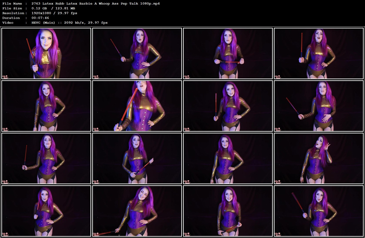2763 Latex Rubb Latex Barbie A Whoop Ass Pep Talk 1080p mp4