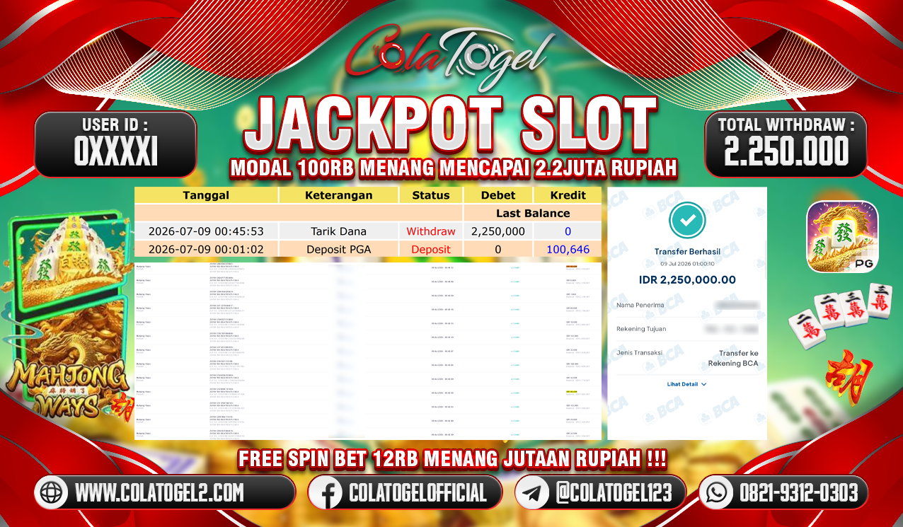 JACKPOT SLOT GACORR!!
