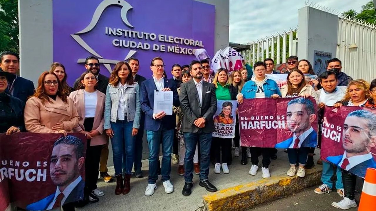 Movimiento Ciudadano denuncia a Harfuch y Brugada por promoción ilegal fuera de elecciones