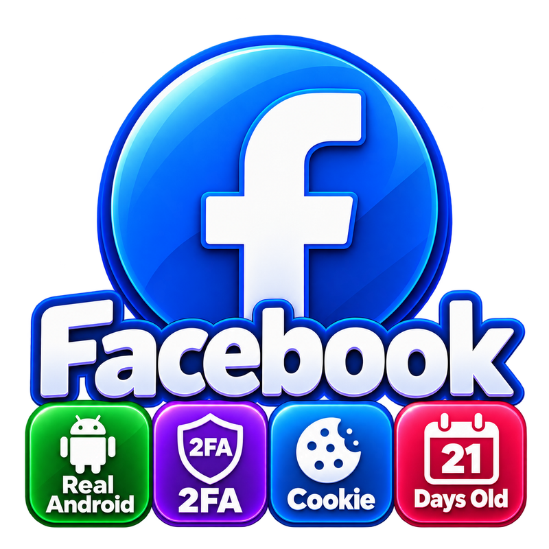 Facebook | Реальный Android | 2FA | Cookie | Возраст 21 день