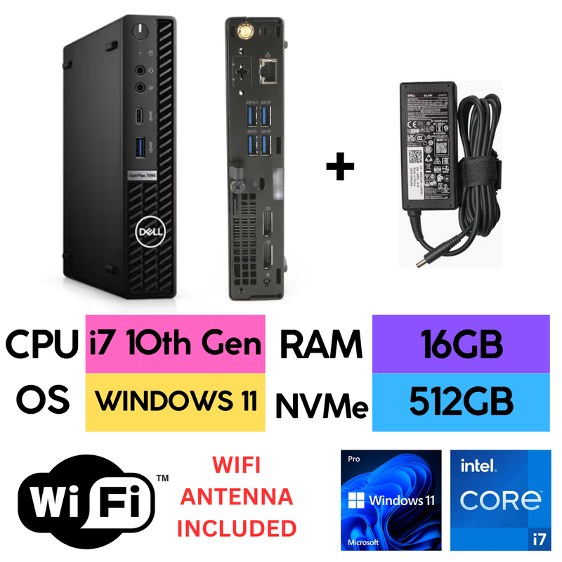 Dell OptiPlex 7090 i7 10th ミニPC Dell OptiPlex 7090 Micro i7
