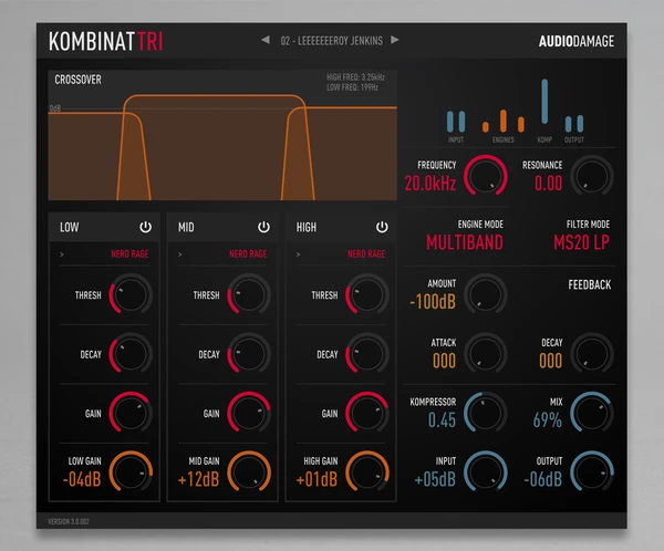 Audio Damage AD037 Kombinat Tri v3.0.4 macOS-SYNTHiC4TE