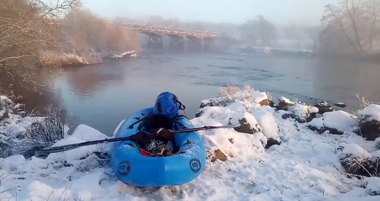 packraft on the spey