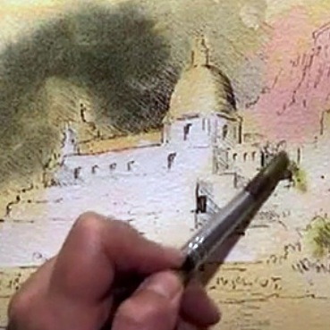Create illustrations with Ink Pens and Watercolor