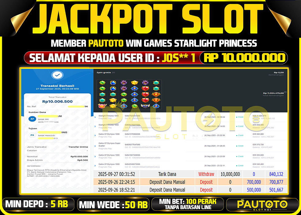 BUKTI JACKPOT LUNAS PAUTOTO