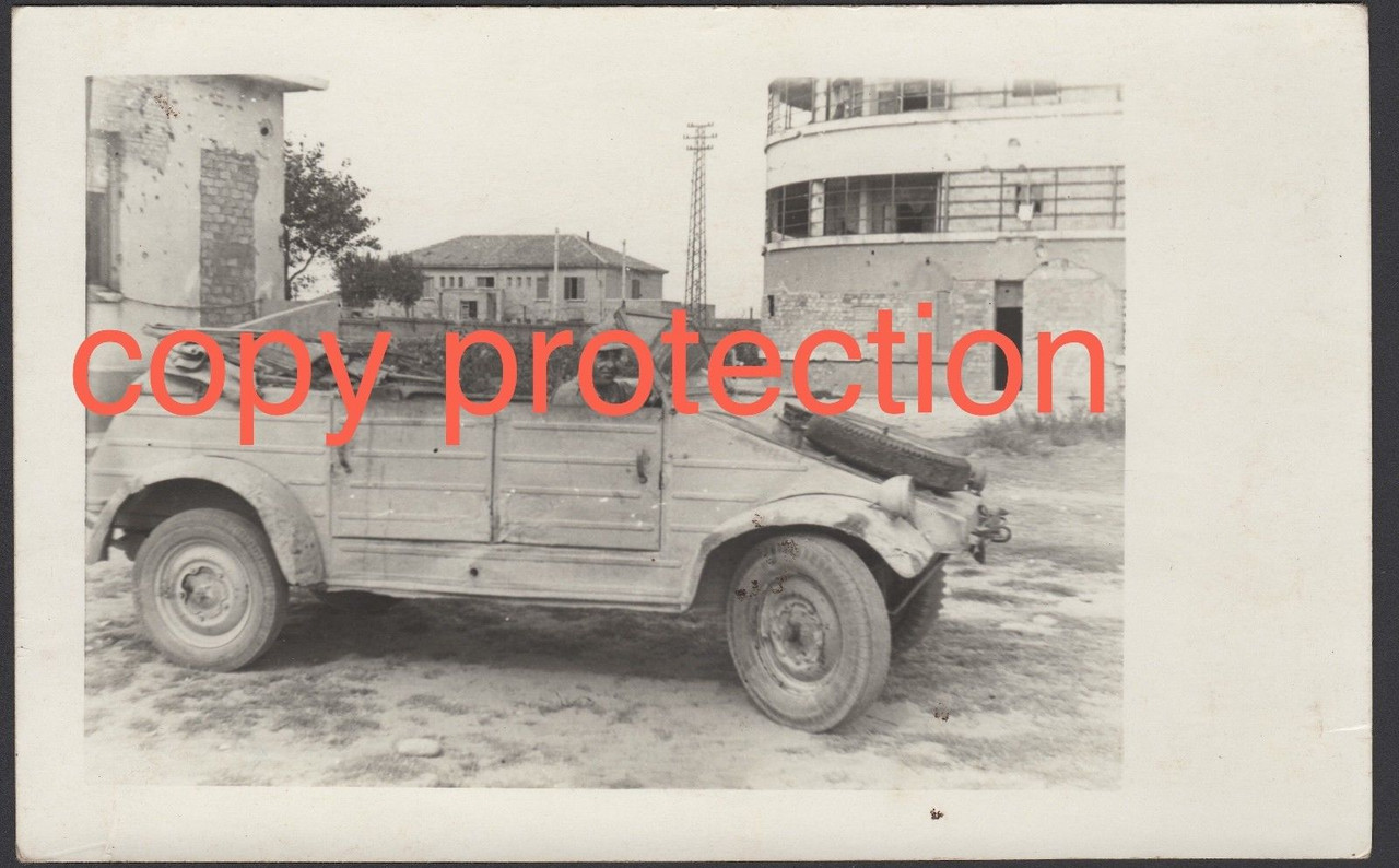 Orig. Foto VW 82 Kübelwagen Italien 1944 Volkswagen Italy Italia