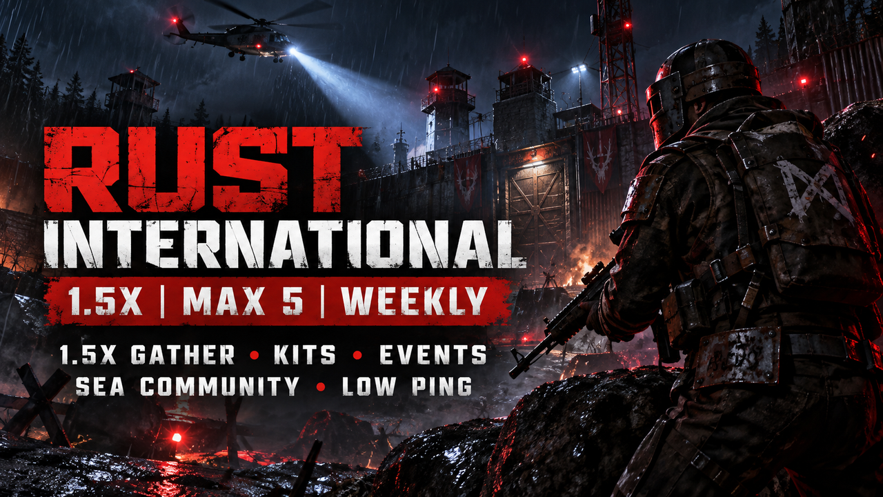  [SEA] Rust International 1.5X | Solo / Duo / Trio | Weekly | J banner