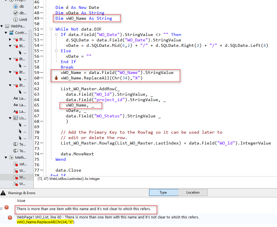 on error in xojo on error in xojo