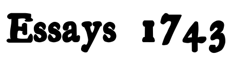 Essays 1743