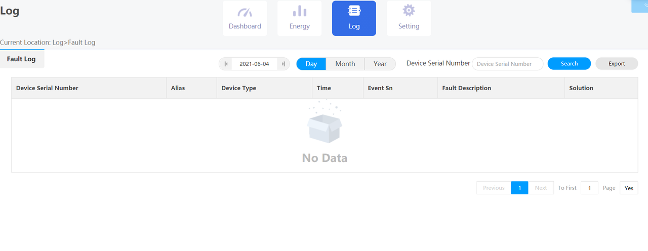 default growatt settings