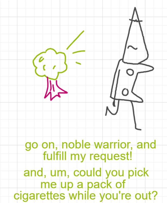 A panel from The Prime Number Few, episode eight of the Board Boards object show by Furretwalk/WalkingFurret.