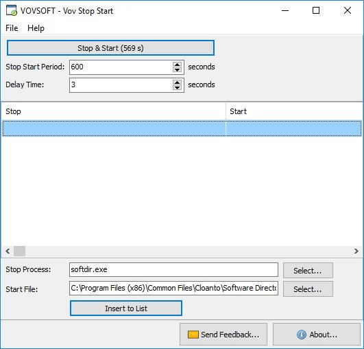 VovSoft Stop Start 1.8.0