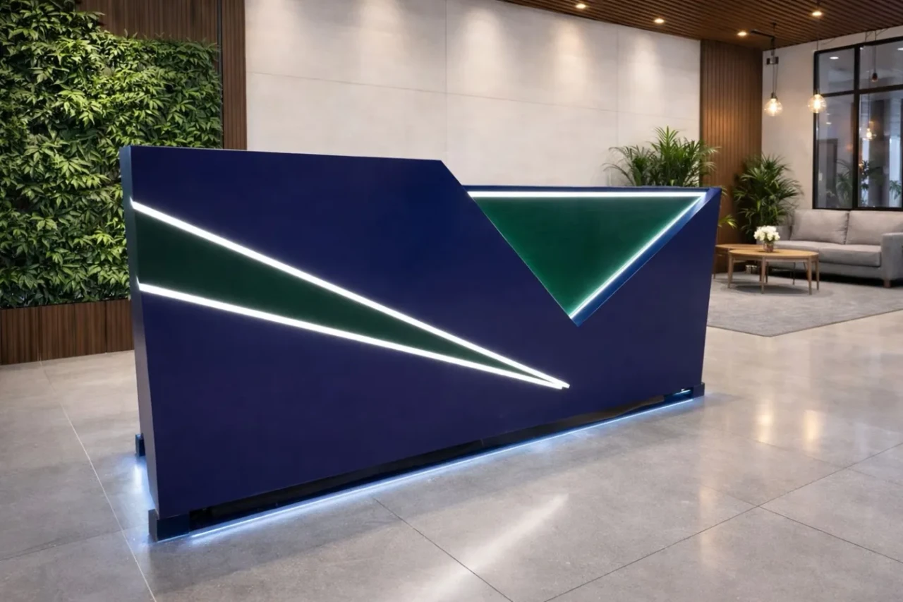 Modern LED Cashier Counter