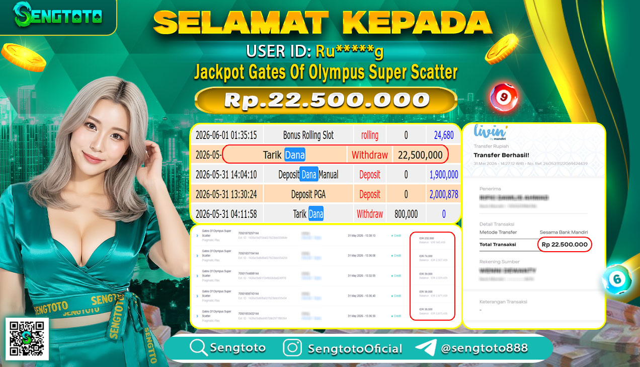 BUKTI PEMBAYARAN SLOT OF OLYMPUS SUPER SCATTER