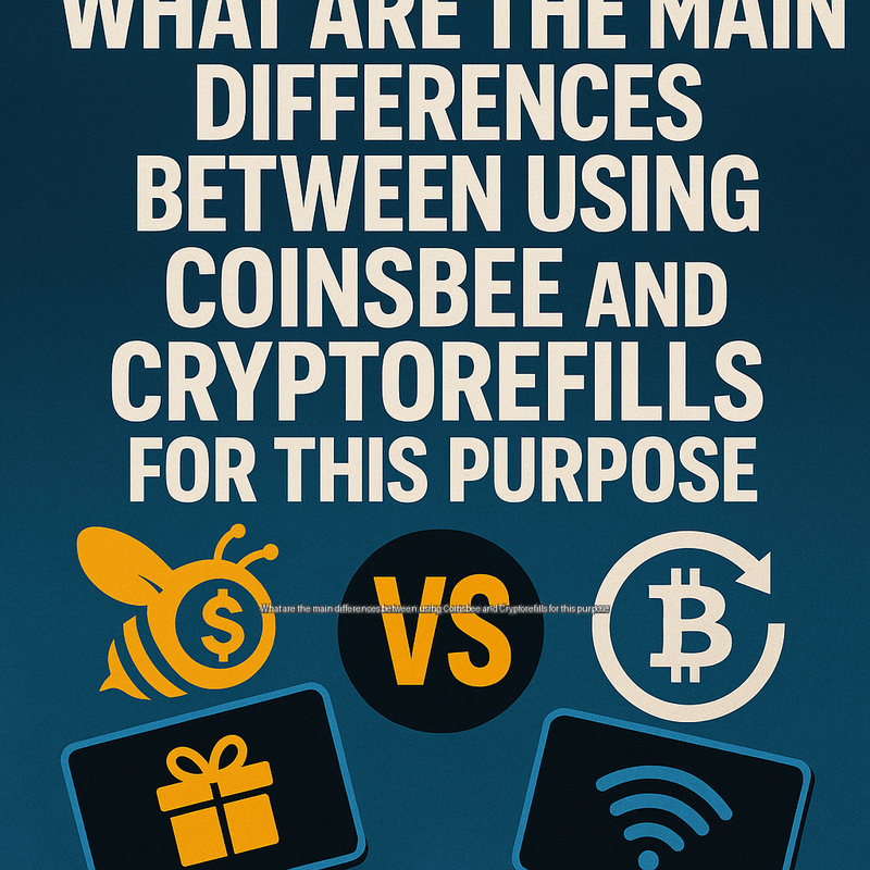 What are the main differences between using Coinsbee and Cryptorefills for this purpose