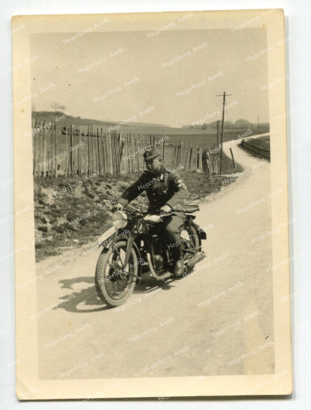 Foto Arbeitsdienst RAD Kradmelder Motorrad Krad buke motorcycle (A70)