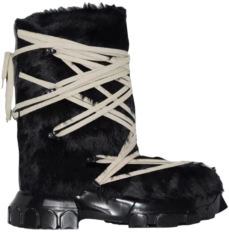 Rick Owens Fur Lunar Boots