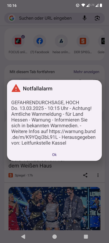 Warntag 13. März 2025 in Hessen