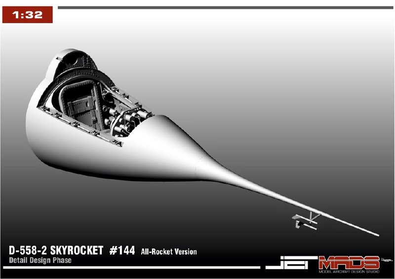 1/32 - Douglas D-558-2 Skyrocket resin kit by JETMADS - in design ...
