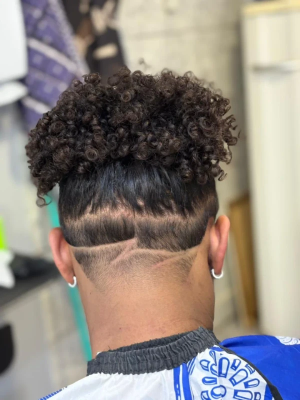 Degradê realizado na LD Barbearia