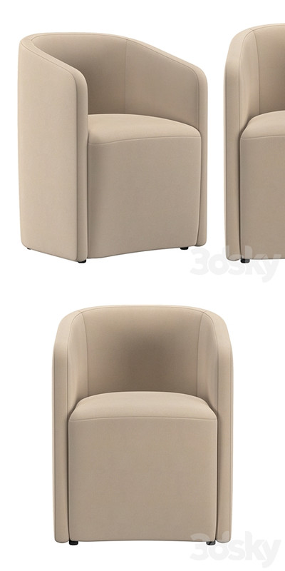 AURELIE BARRELBACK FABRIC ARMCHAIR