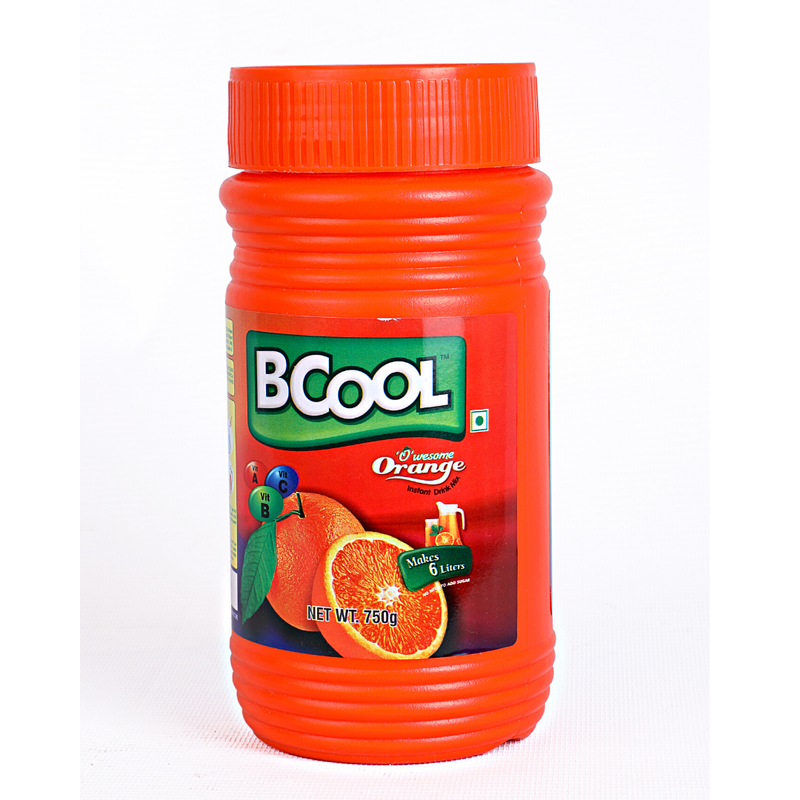 Bcool Orange Instant Drink Mix, Immunitybooster Energy Drink Mix For All Age Groups, pack Of 750g