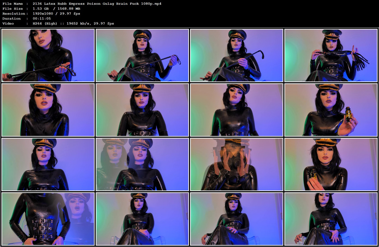 2136 Latex Rubb Empress Poison Gulag Brain Fuck 1080p mp4