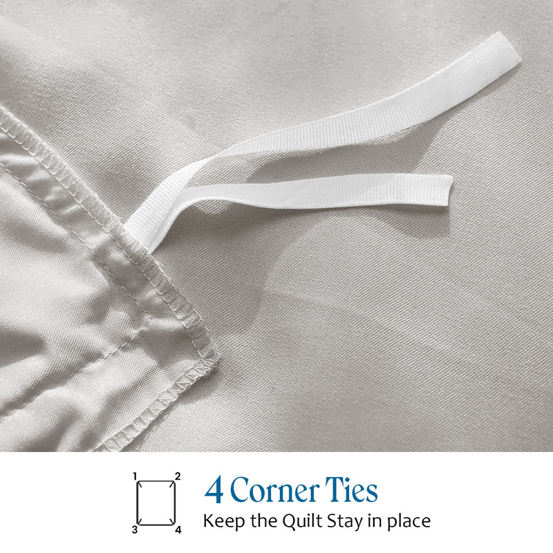 Picture of VEGAS HOTEL COLLECTION Classic Egyptian Cotton 1-Piece Duvet Cover { Zippered Closure } 1000 Thread Count- Fabulous Solid Looking Color Silver Grey - Twin/Twin XL Size
