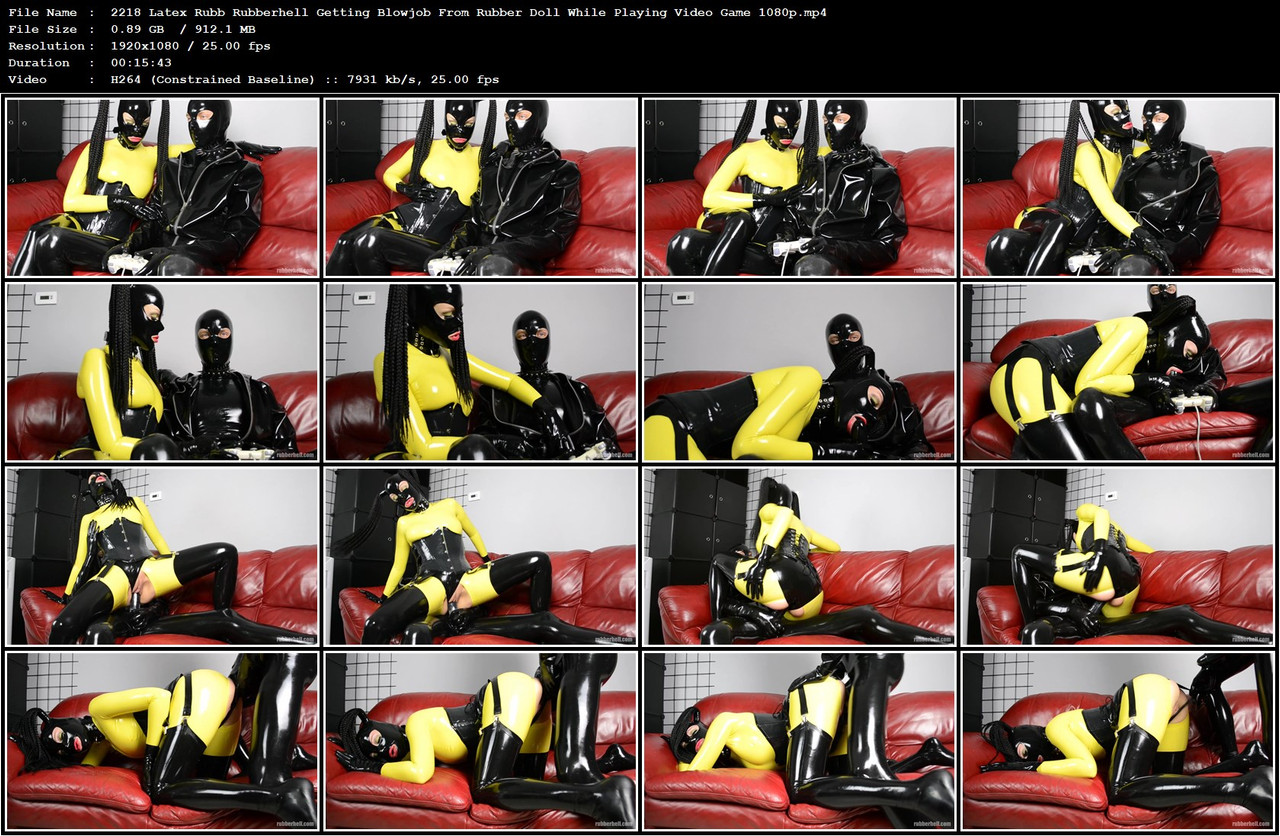 2218 Latex Rubb Rubberhell Getting Blowjob From Rubber Doll While Playing Video Game 1080p mp4