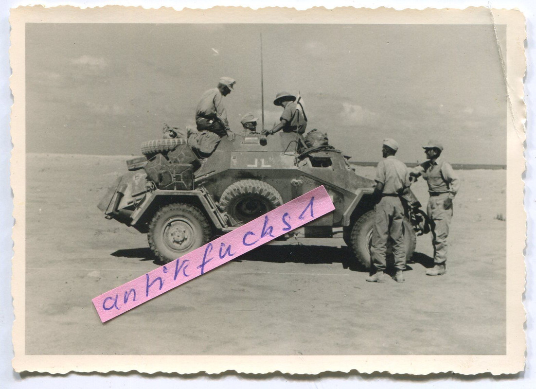 WH-Panzer-Spähwagen des Afrikakorps in Afrika im 2.WK