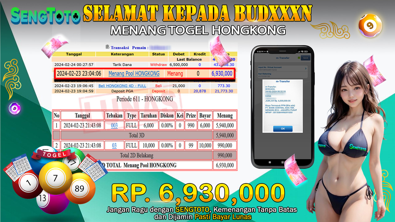 BUKTI PEMBAYARAN TOGEL HONGKONG