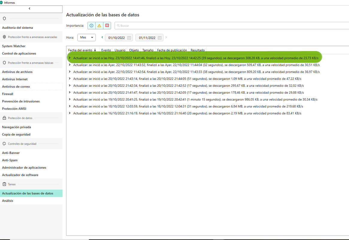 informesactualización