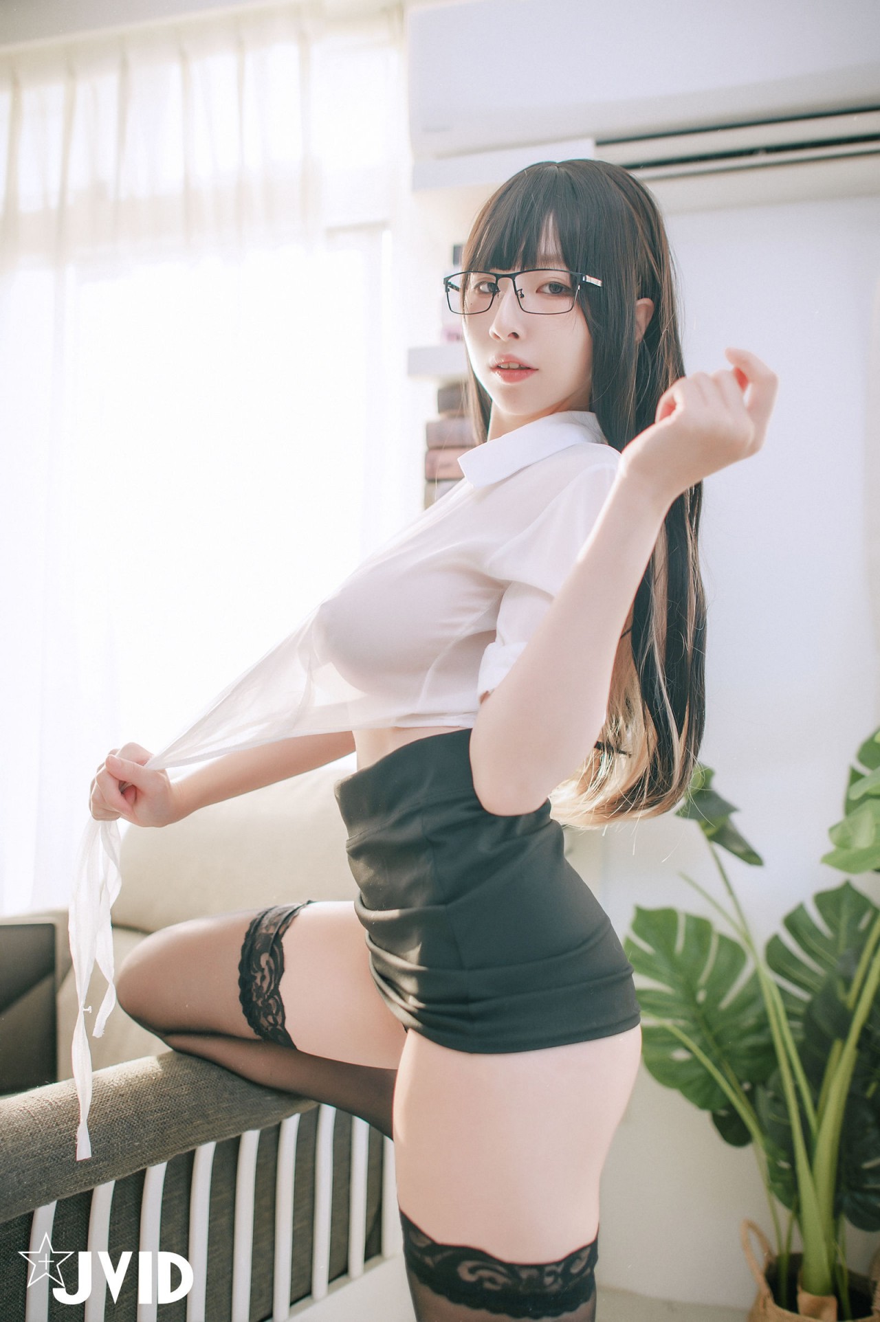 jvid 写真 《黎菲儿超完美女同事》86P，露肩装+短裙，回头率满分插图9