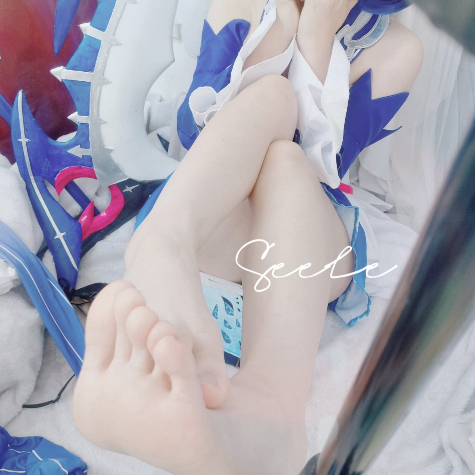 Seele麦麦希儿幻海梦蝶写真集｜梦幻蓝色系高清图集（168P-229.3M）插图1