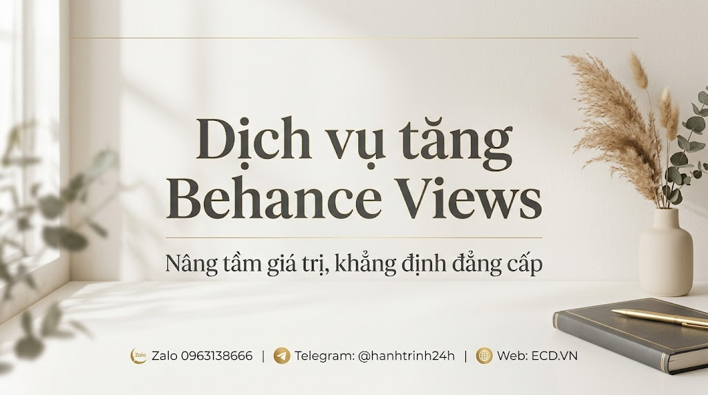 dịch vụ tăng behance views vip behance pro