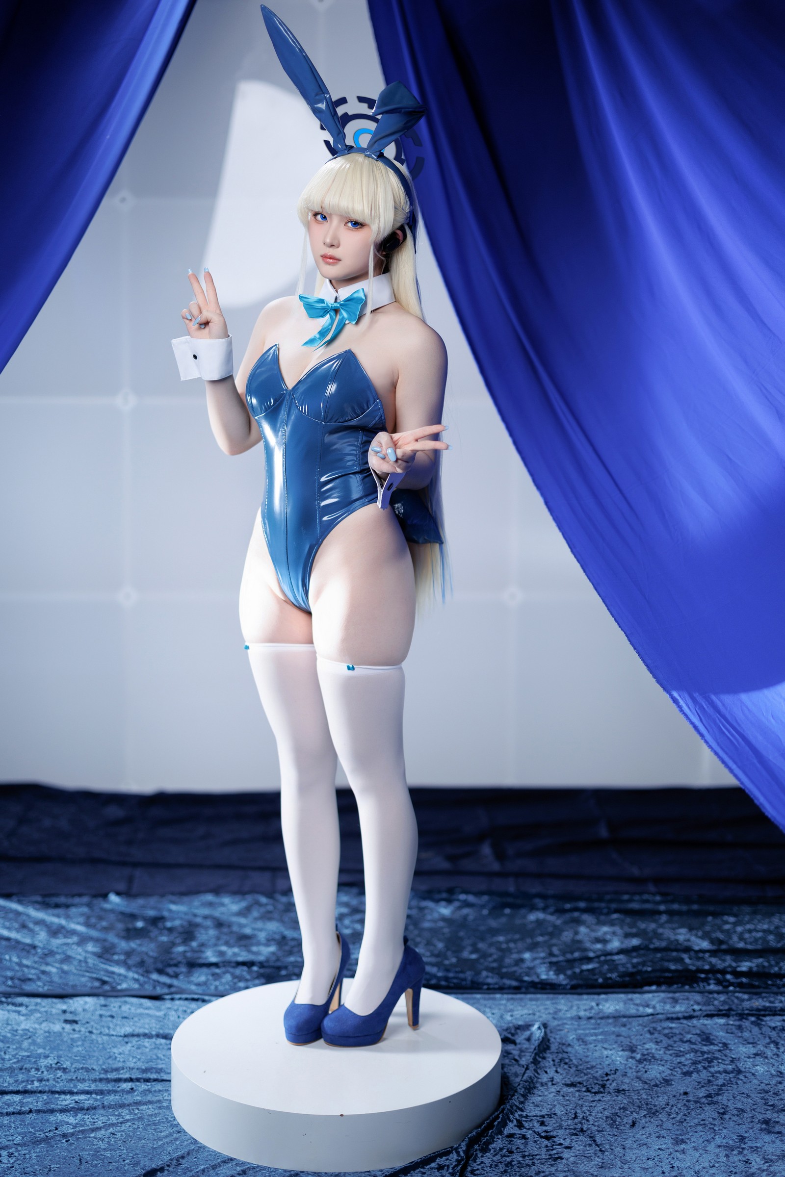 屿鱼 Yuyu Toki × 飛鳥馬トキ 蓝色兔女郎 Cosplay 写真集（45P｜522MB）插图7