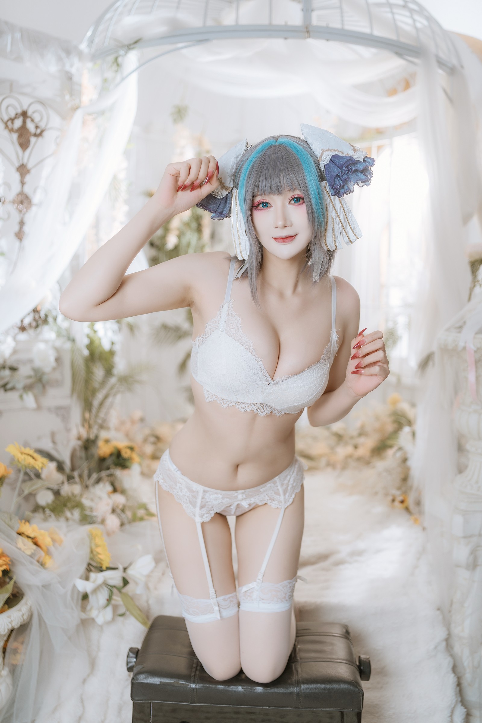 兔胖胖min – 碧蓝航线 柴郡 礼服 Cosplay 高清写真集（40P-674.7MB）插图