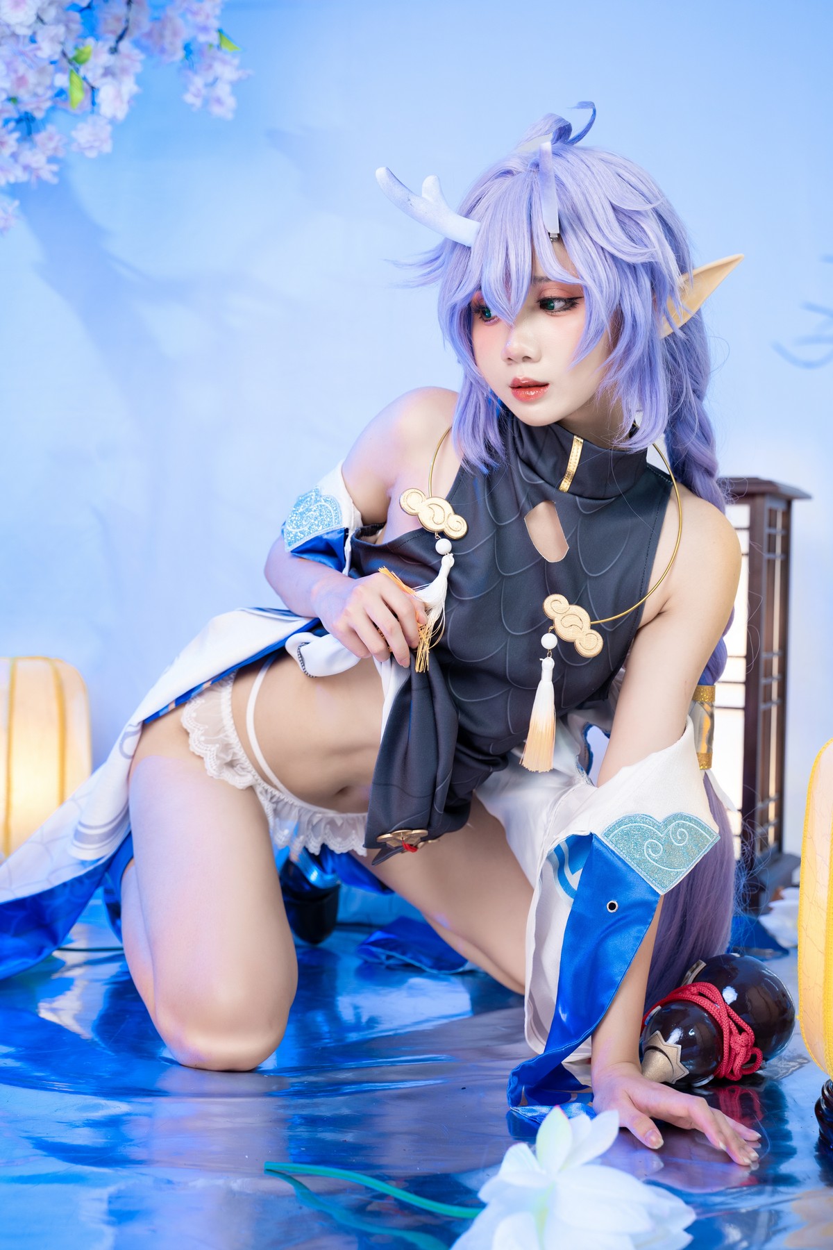 PoppaChan Bailu Cosplay Deluxe (Honkai Star Rail) – 155 Photos 12 Videos 459MB插图4