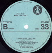 Nada Topcagic - Diskografija Nada-Topcagic-27-04-1983-LP-B-strana