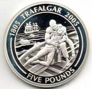 5 Pound 2005. Gibraltar. Bicentenario Trafalgar.  Screenshot-20200510-115459-e-Bay