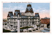 Montreal-(CDN)-City-Hall-et-Monument-Nelson-(JV-11549)