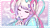 A stamp of kangel from needy streamer overload praying with smoke around her