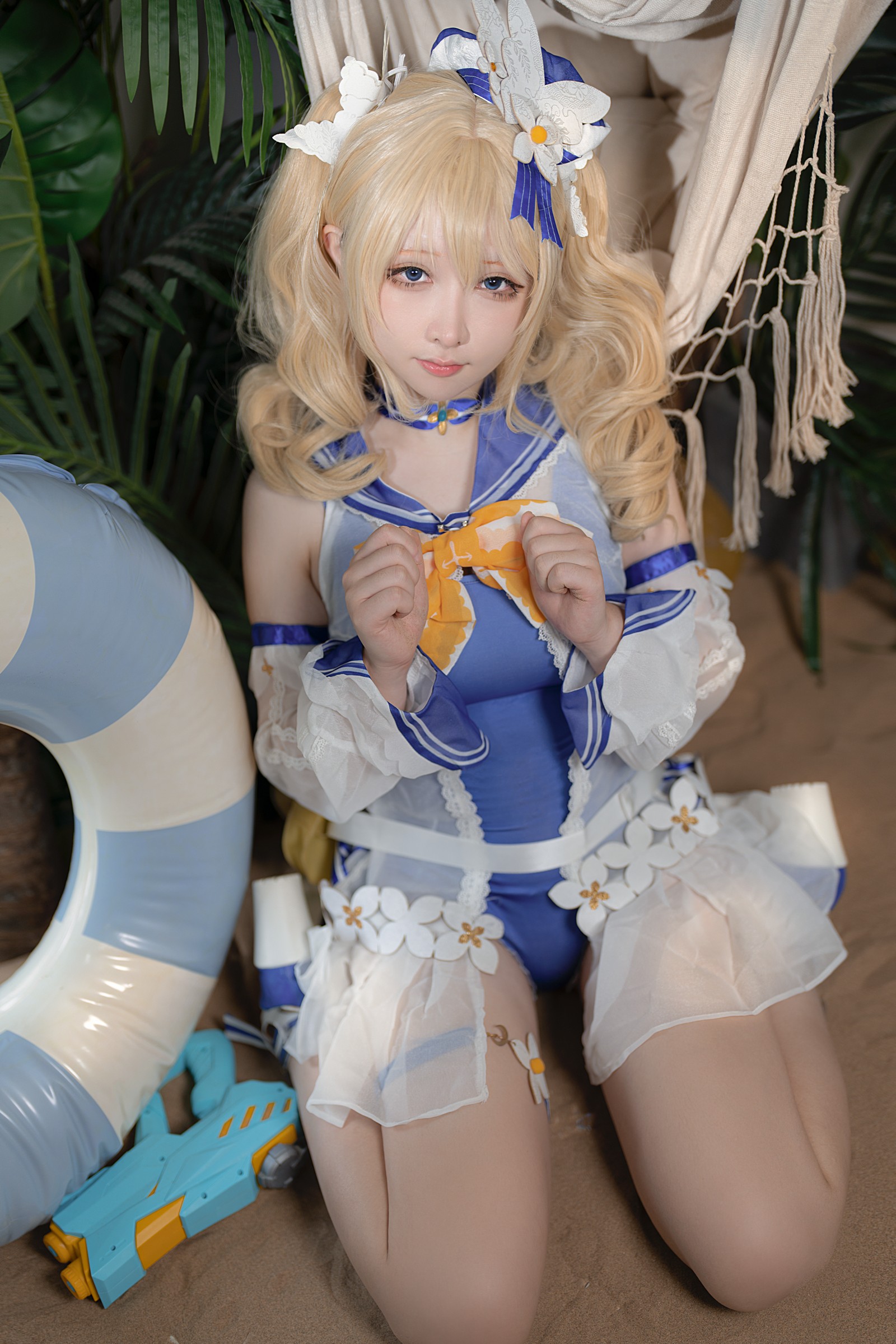 樱梨梨 芭芭拉 泳装 Cosplay 写真集｜原神角色高清摄影（30P｜576MB）插图7