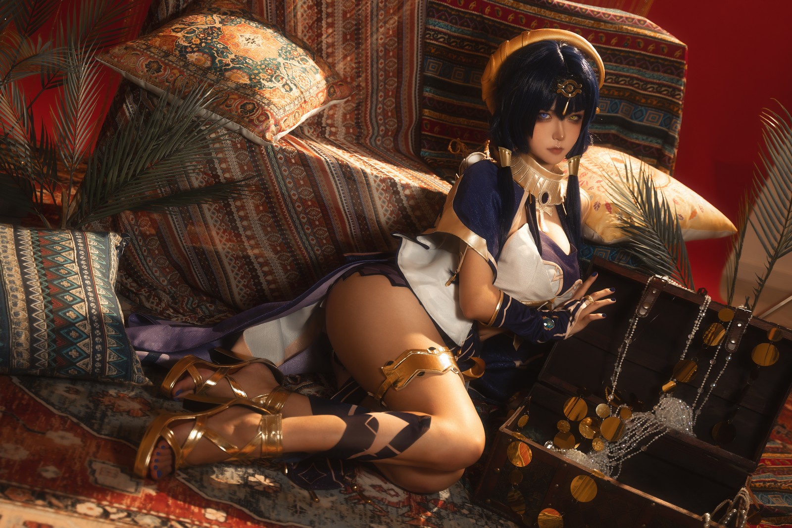 Seya-狮砸 – 原神 坎蒂丝 Candace Cosplay 高清写真（12P-142MB）插图