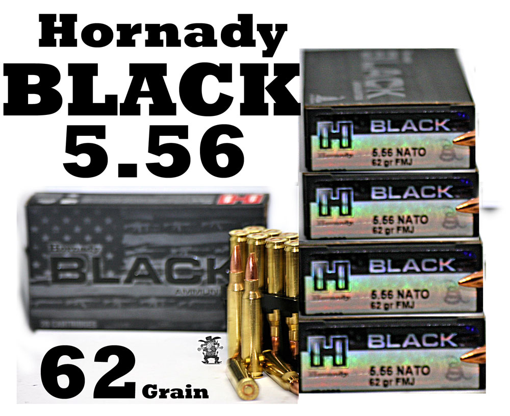 Hornady black 5 56 62 grain fmj nato ammo hornady s best 100 rounds