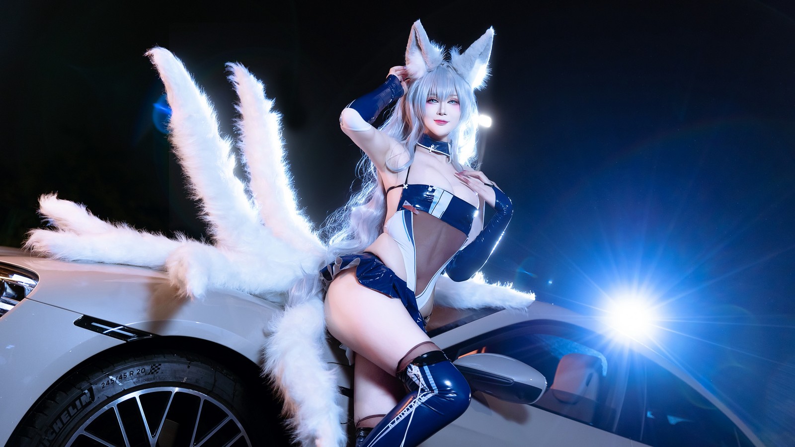 兔胖胖min – 碧蓝航线 信浓 赛车 Cosplay 高清写真集（40P-334.3MB）插图5